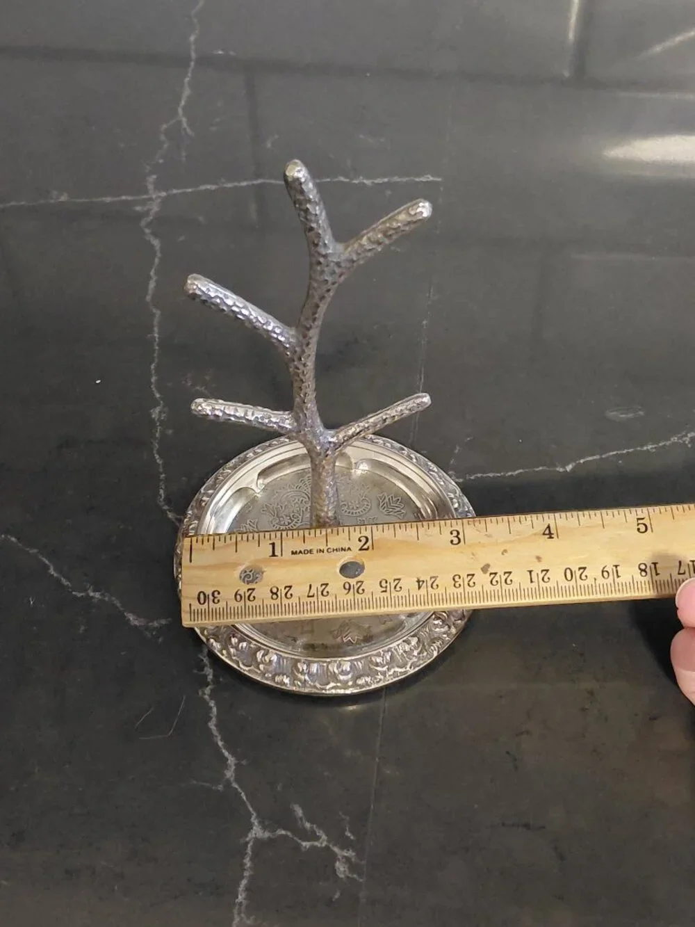 Vintage Silver Tree Jewelry Organizer